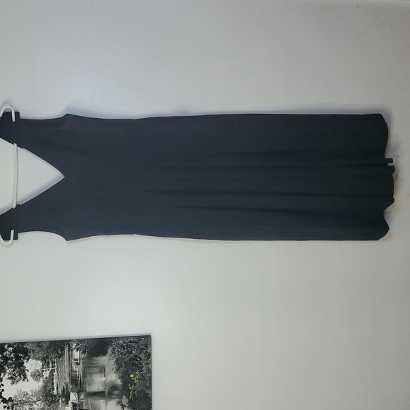 J.Crew Black Wideleg Jumpsuit Size 2 Cropped Flowy Romper Bow Tie Shoulders - Picture 3 of 15